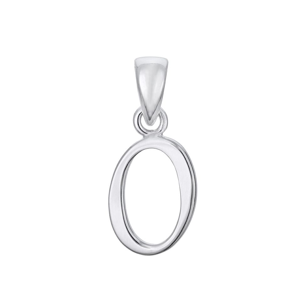 Hängsmycke i äkta silver Bokstav O