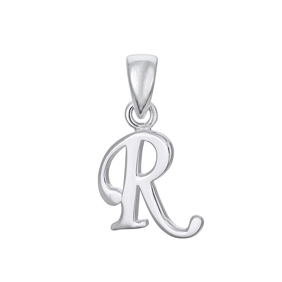 Hängsmycke i äkta silver Bokstav R