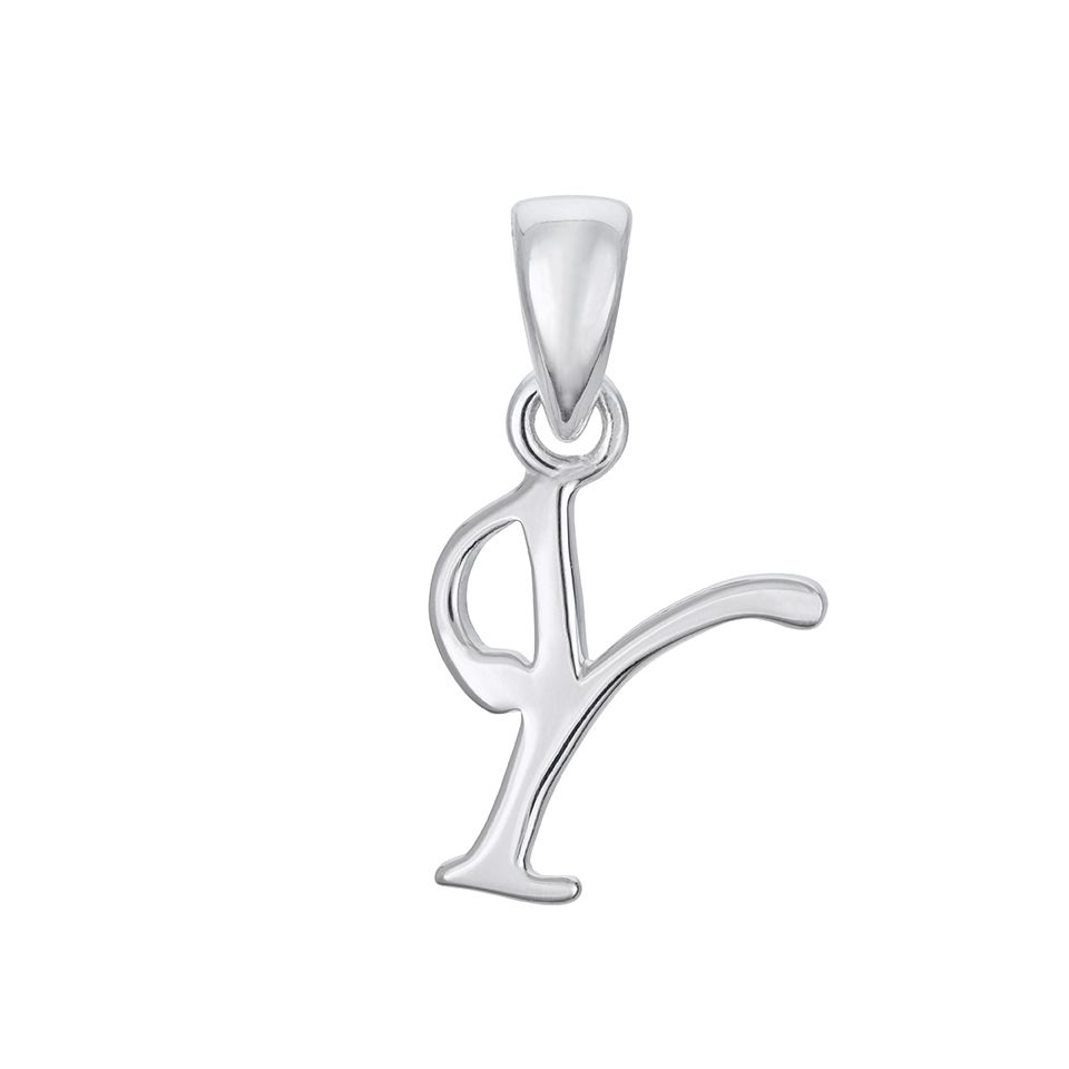 Hängsmycke i äkta silver Bokstav Y