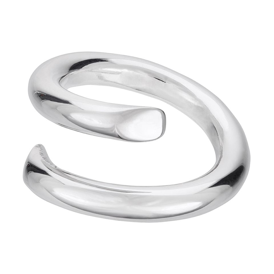 Ring i &auml;kta silver, 18.0