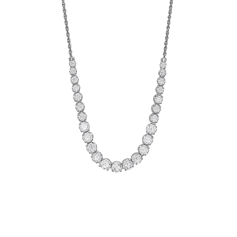 Tennishalsband i äkta silver