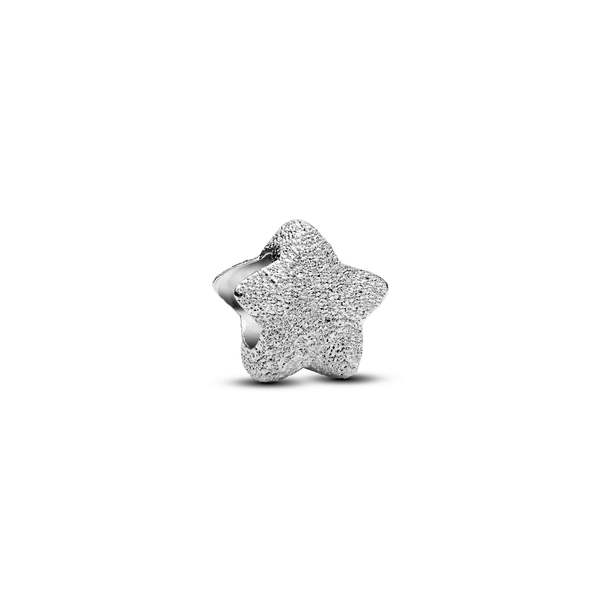 Berlock i äkta silver med texturerad stjärna