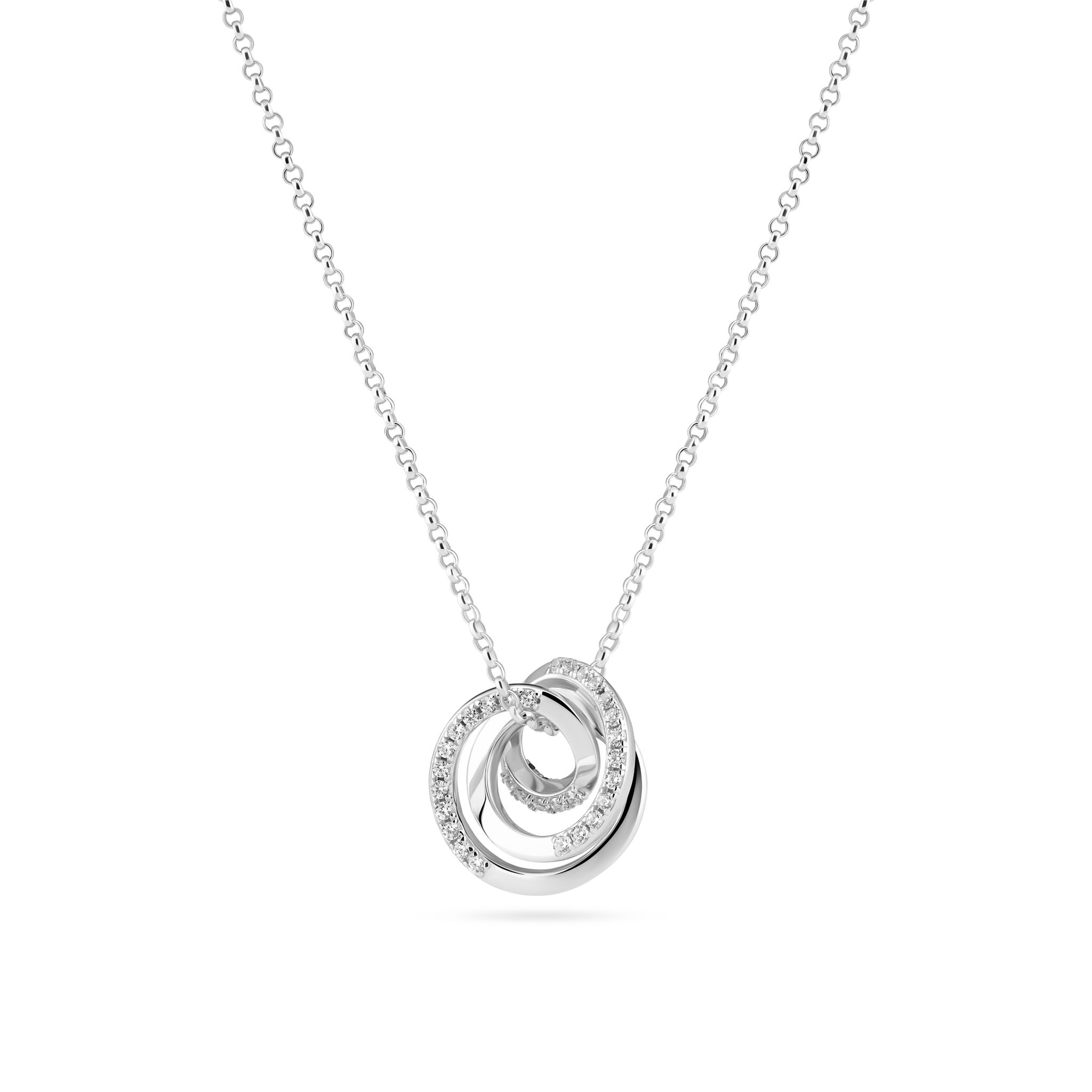 Spirale halsband i äkta silver