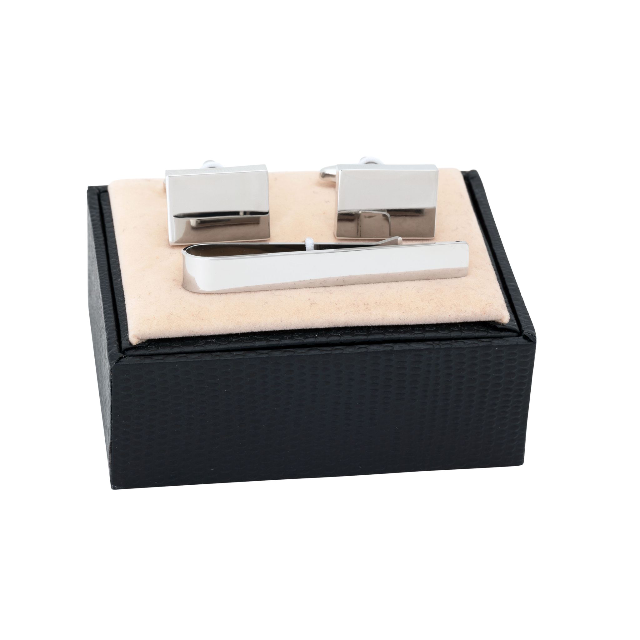 Set manchettknappar i stål