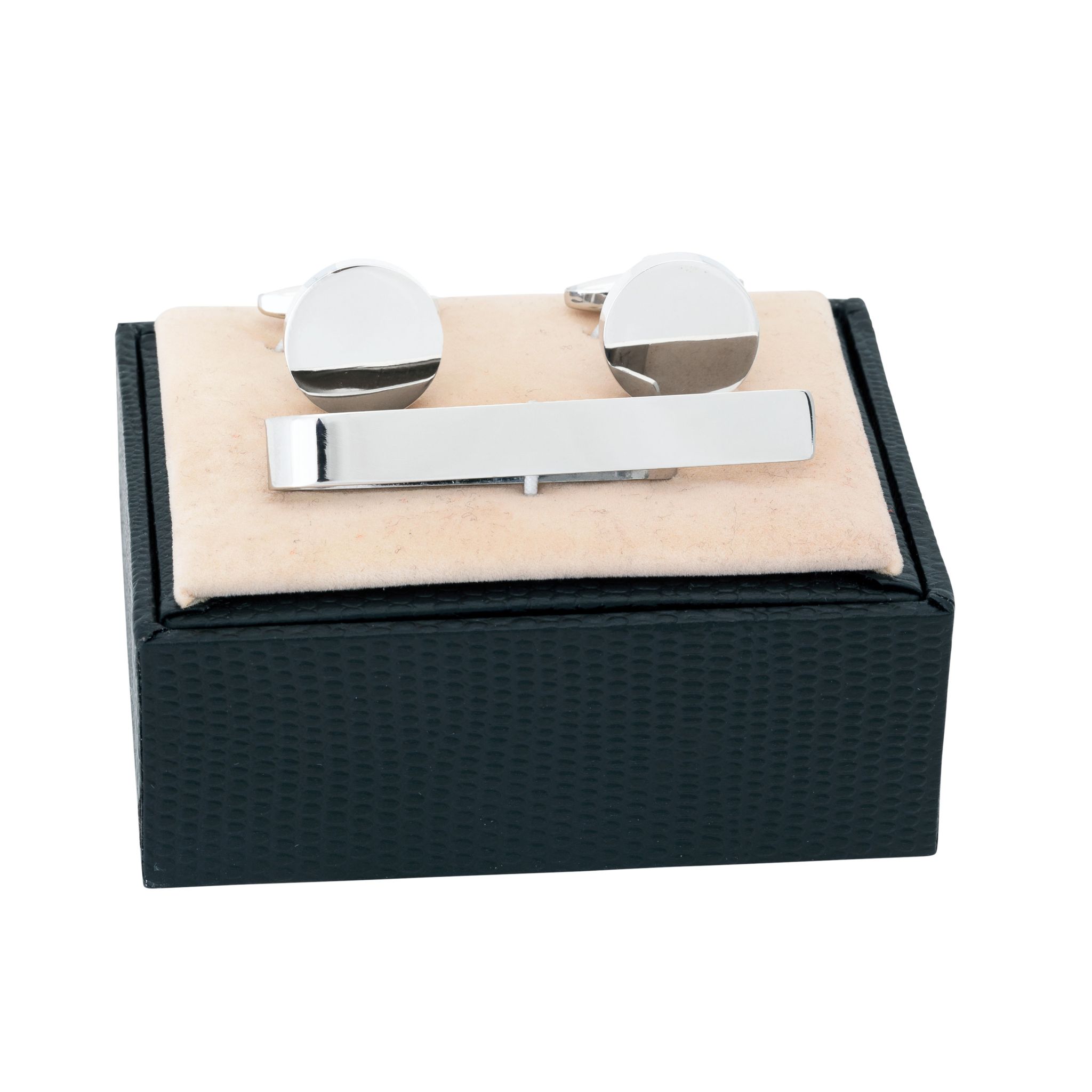 Set manchettknappar i stål