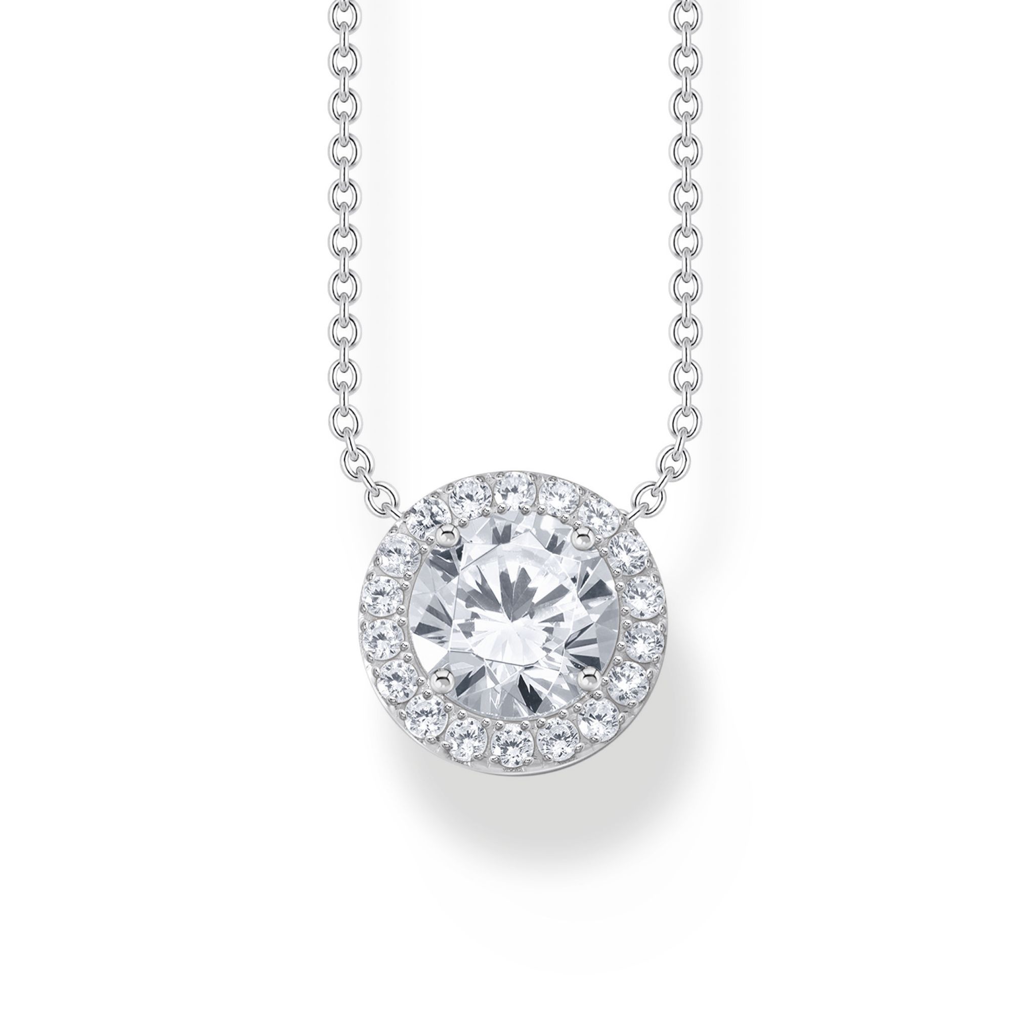 Halsband med kubisk zirkonia