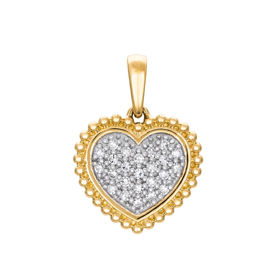 Diamanthänge i 18K guld - Hjärta