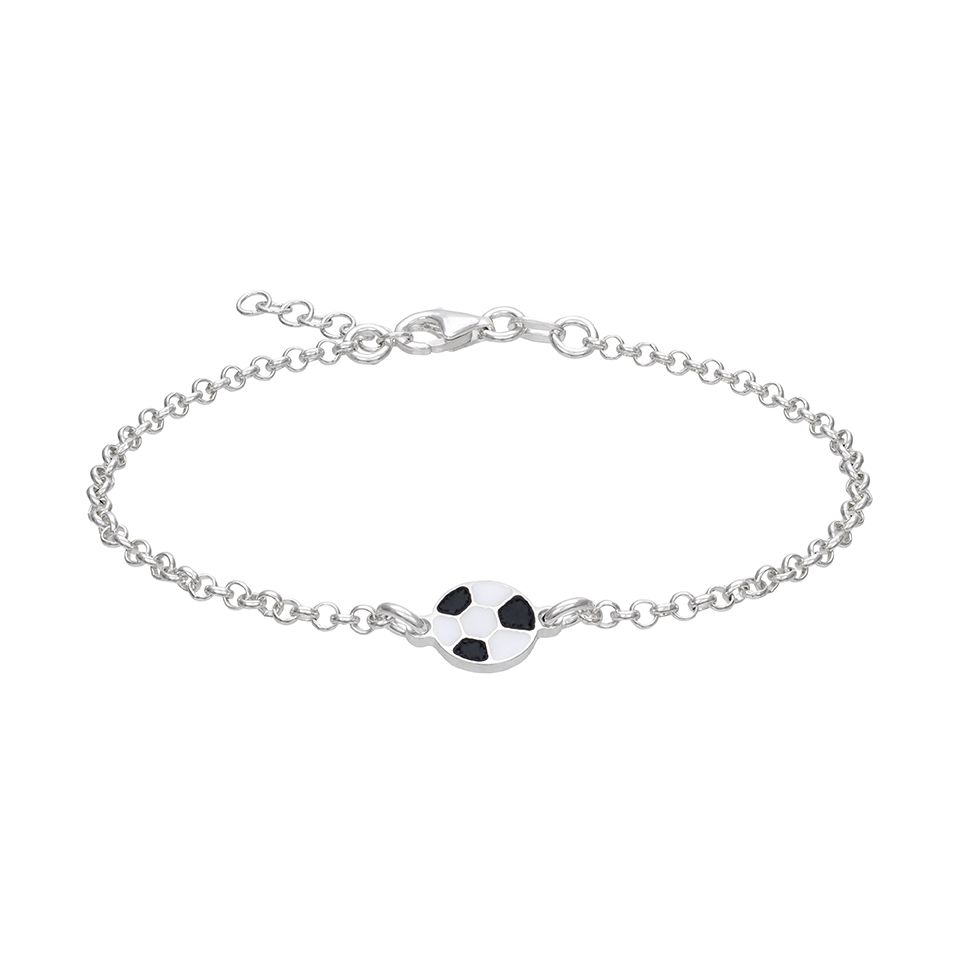 Armband i &auml;kta silver