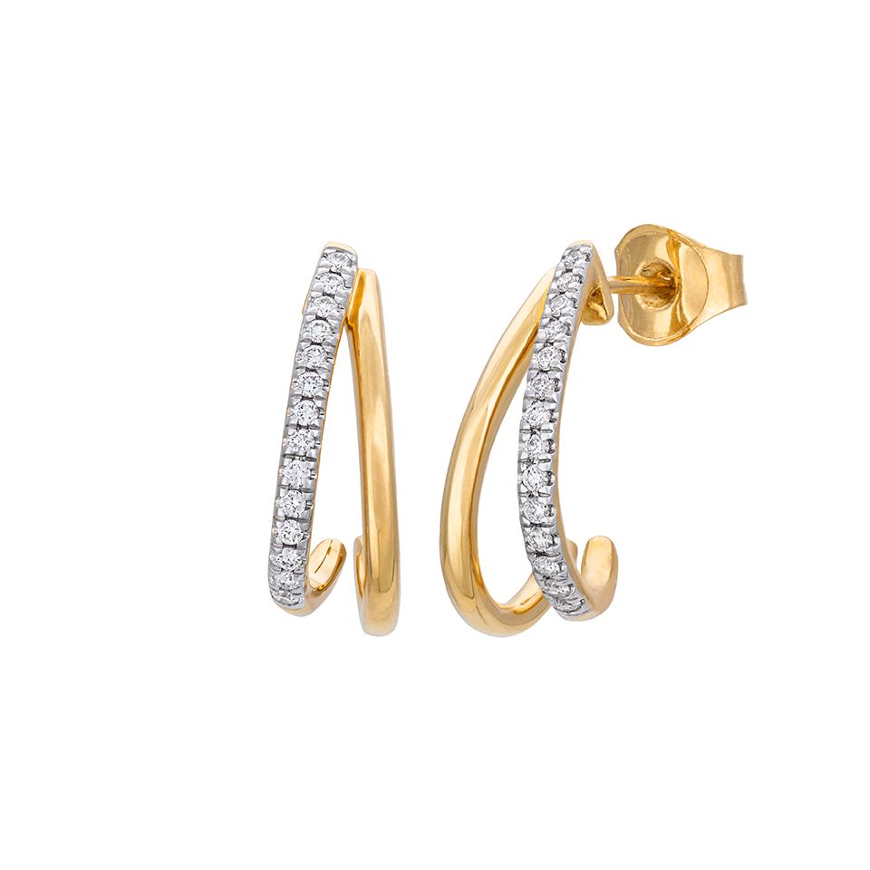 Diamant&ouml;rh&auml;ngen i 18K guld - Creol