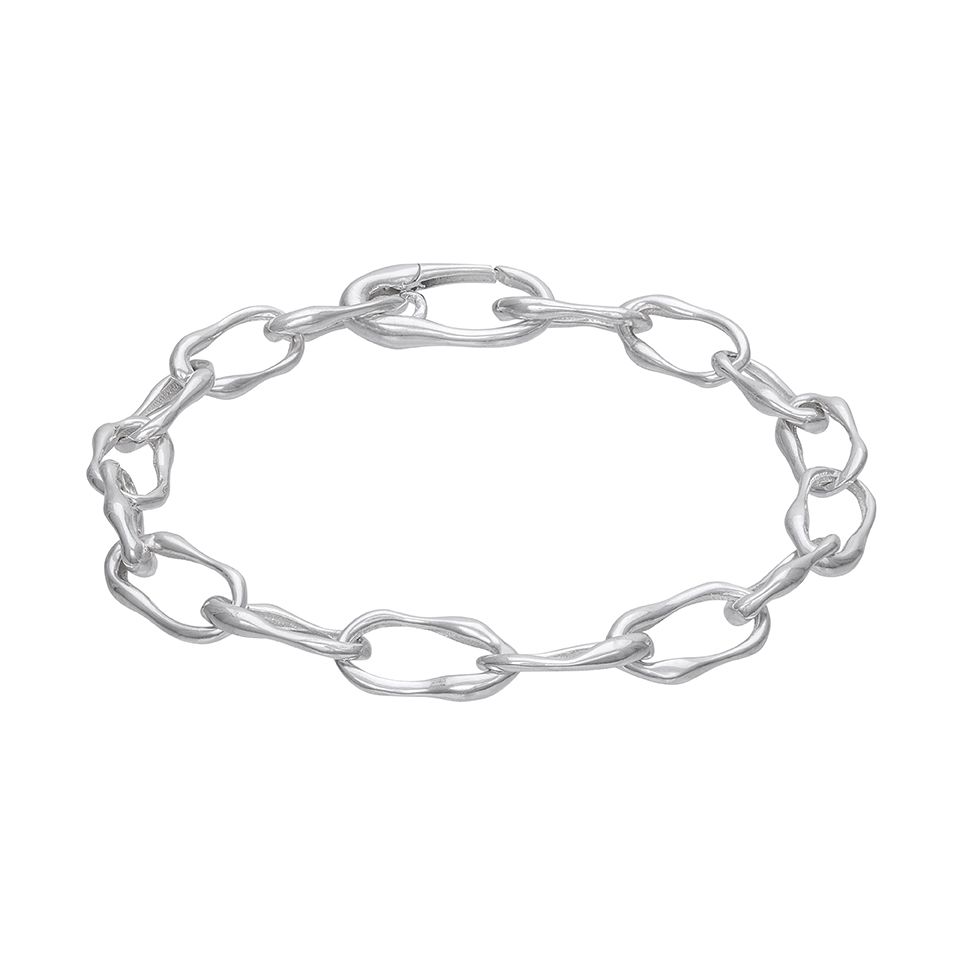 Armband i &aring;tervunnet silver