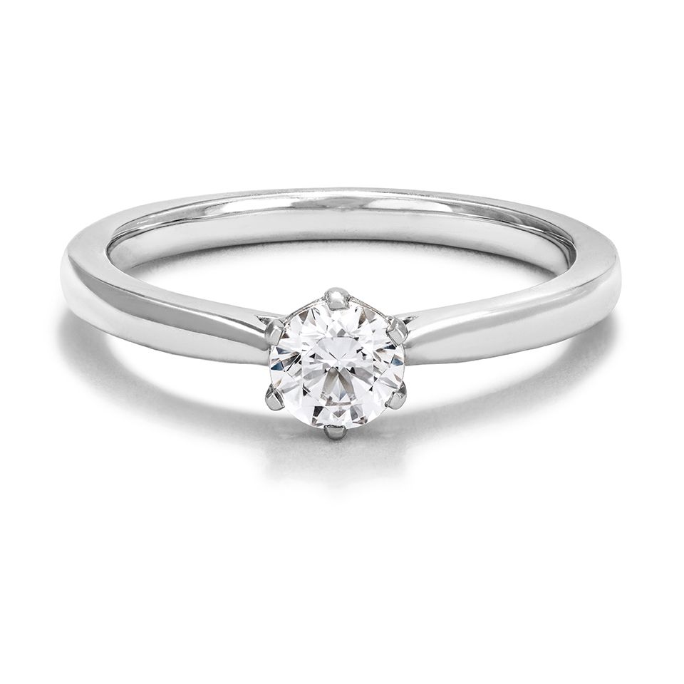 Ring med labbodlad diamant Polaris, 19.0