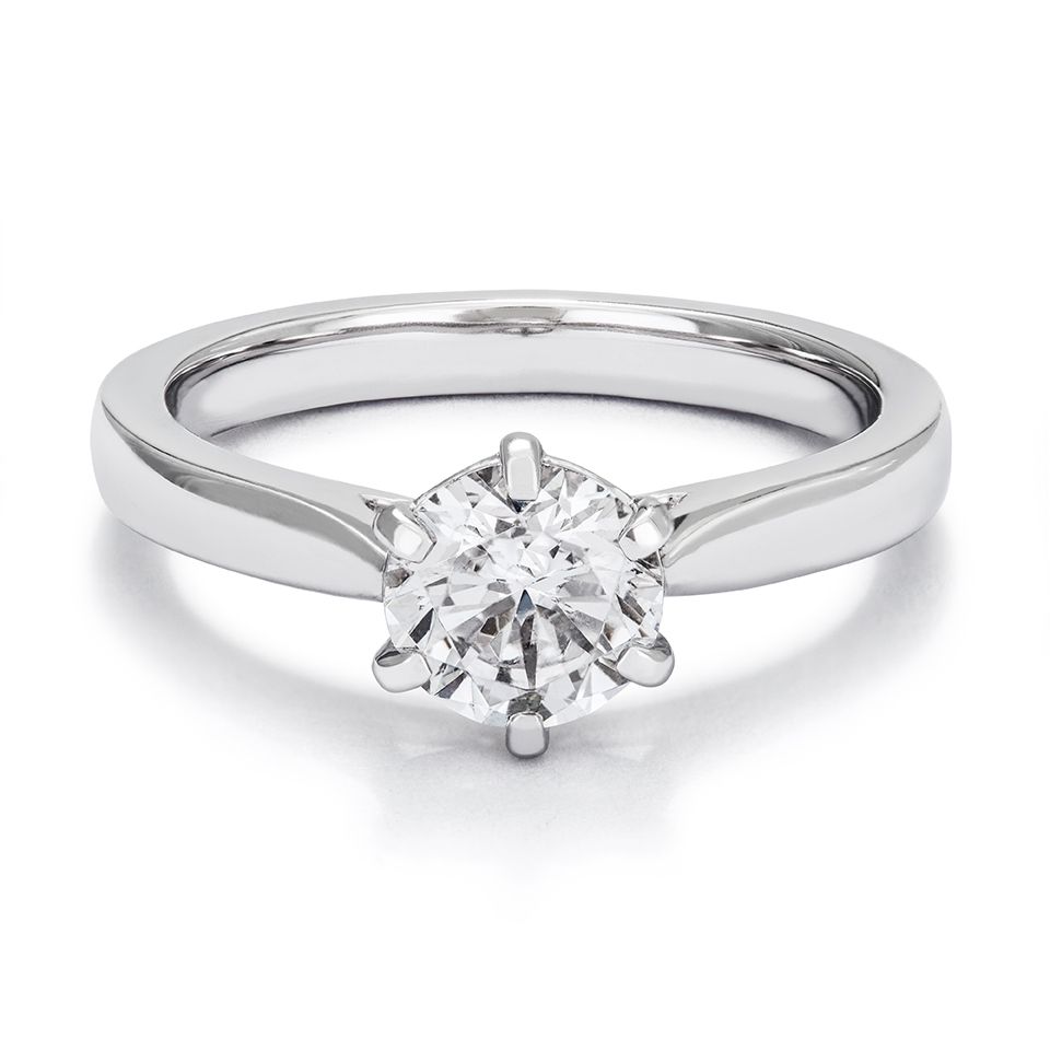 Ring med labbodlad diamant Polaris, 17.5