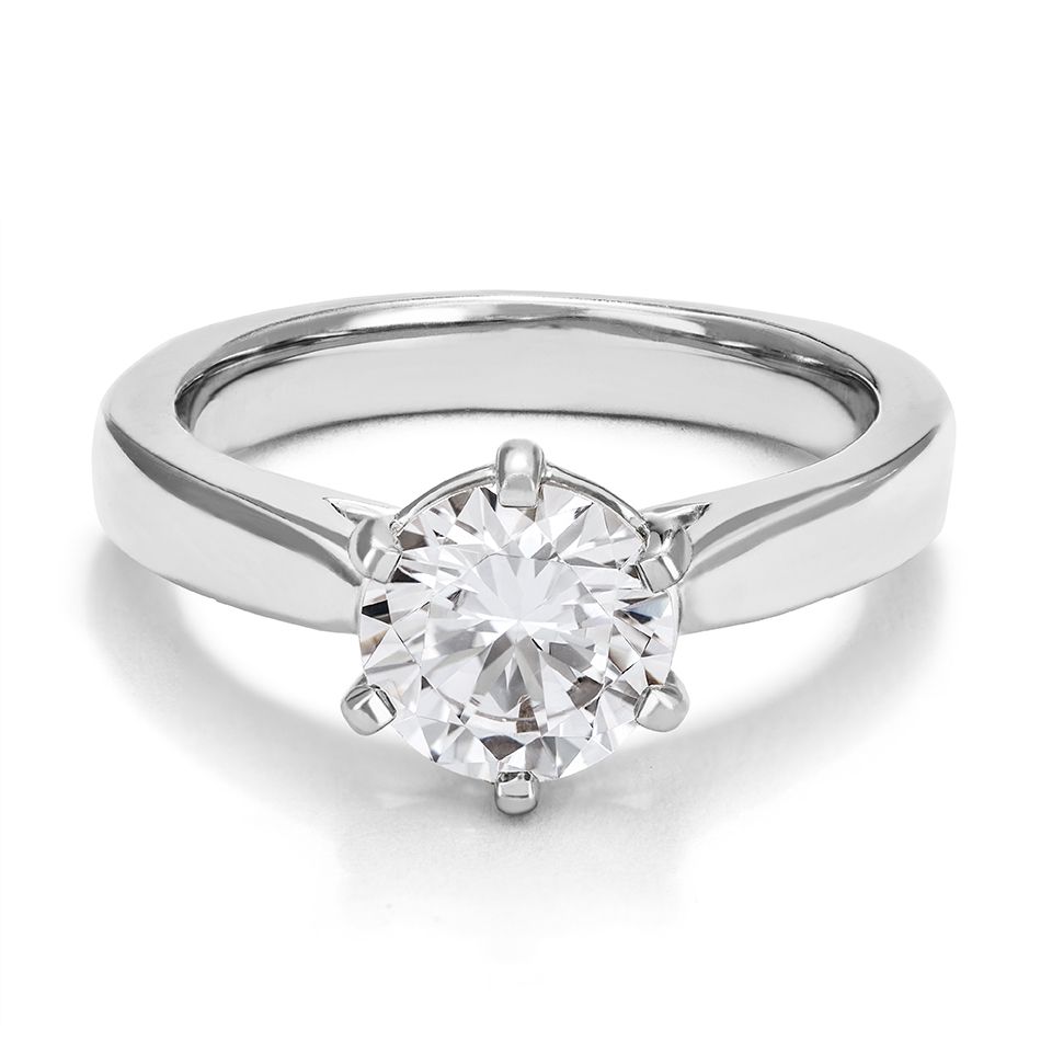 Ring med labbodlad diamant Polaris, 17.5