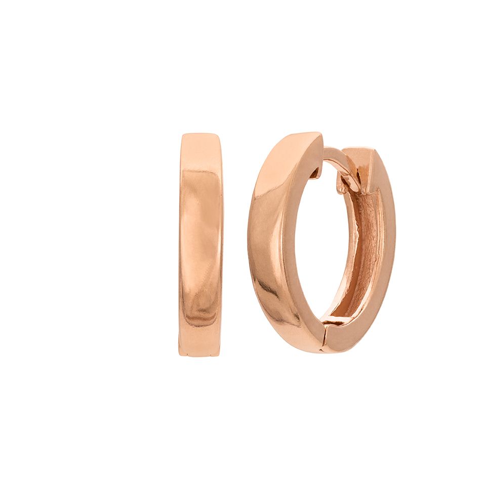 Örhängen i roséförgyllt äkta silver