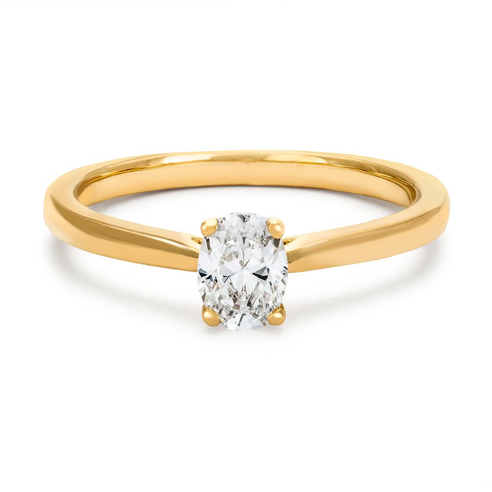 Ring med labbodlad diamant Electra, 18.5