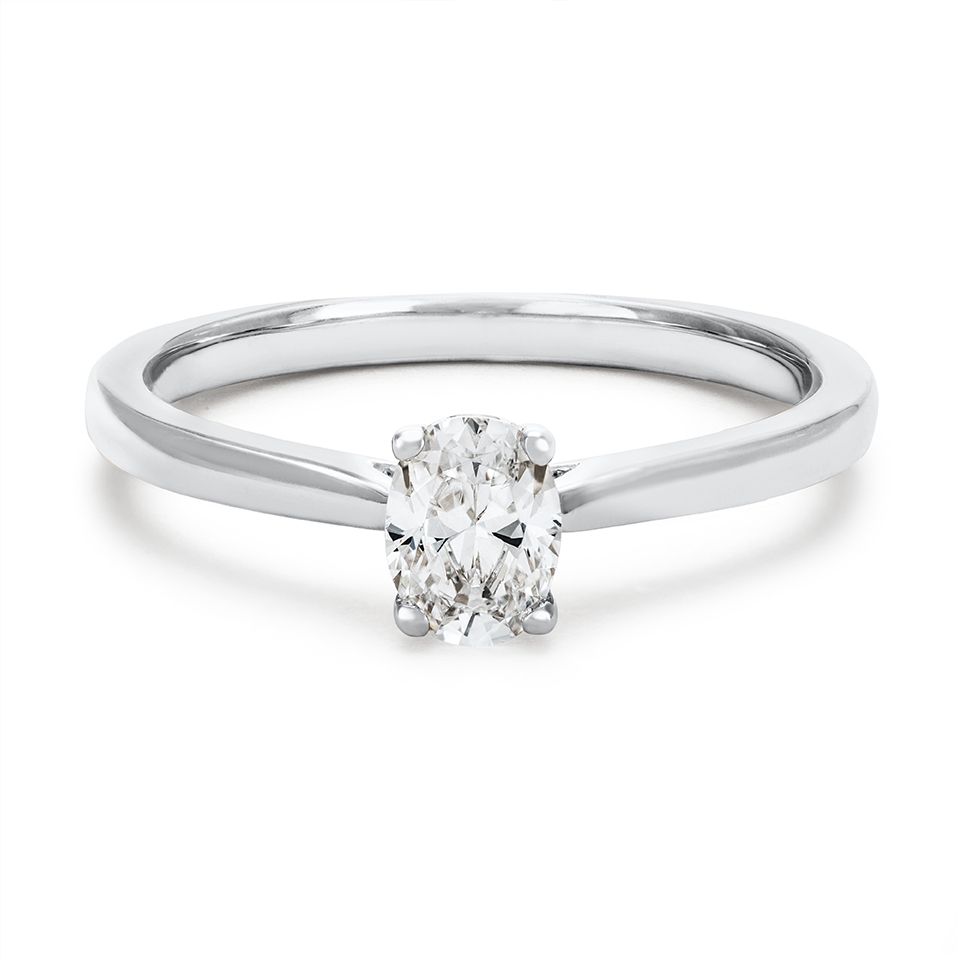 Ring med labbodlad diamant Electra, 15.5