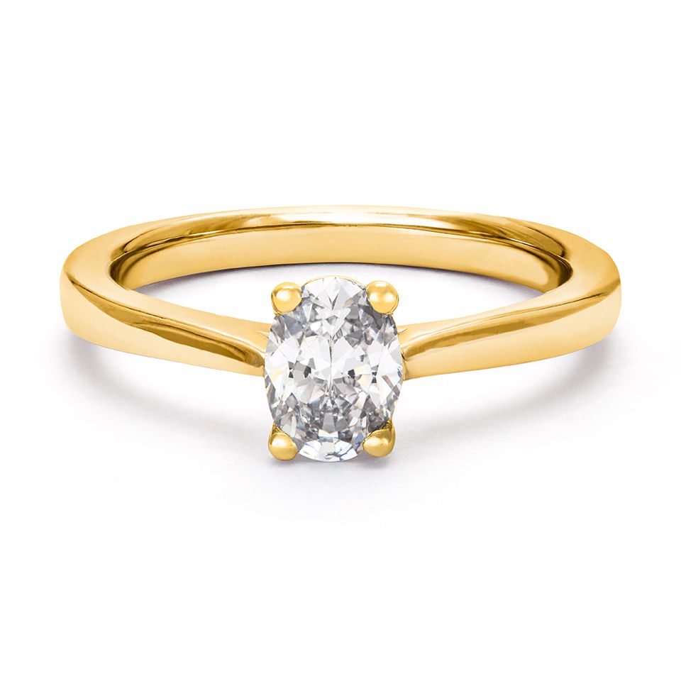 Ring med labbodlad diamant Electra, 19.0
