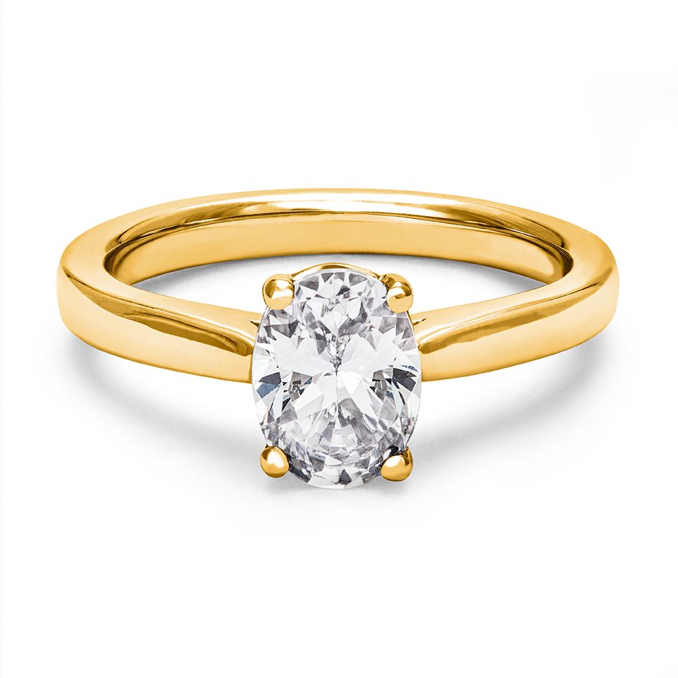 Ring med labbodlad diamant Electra, 19.0