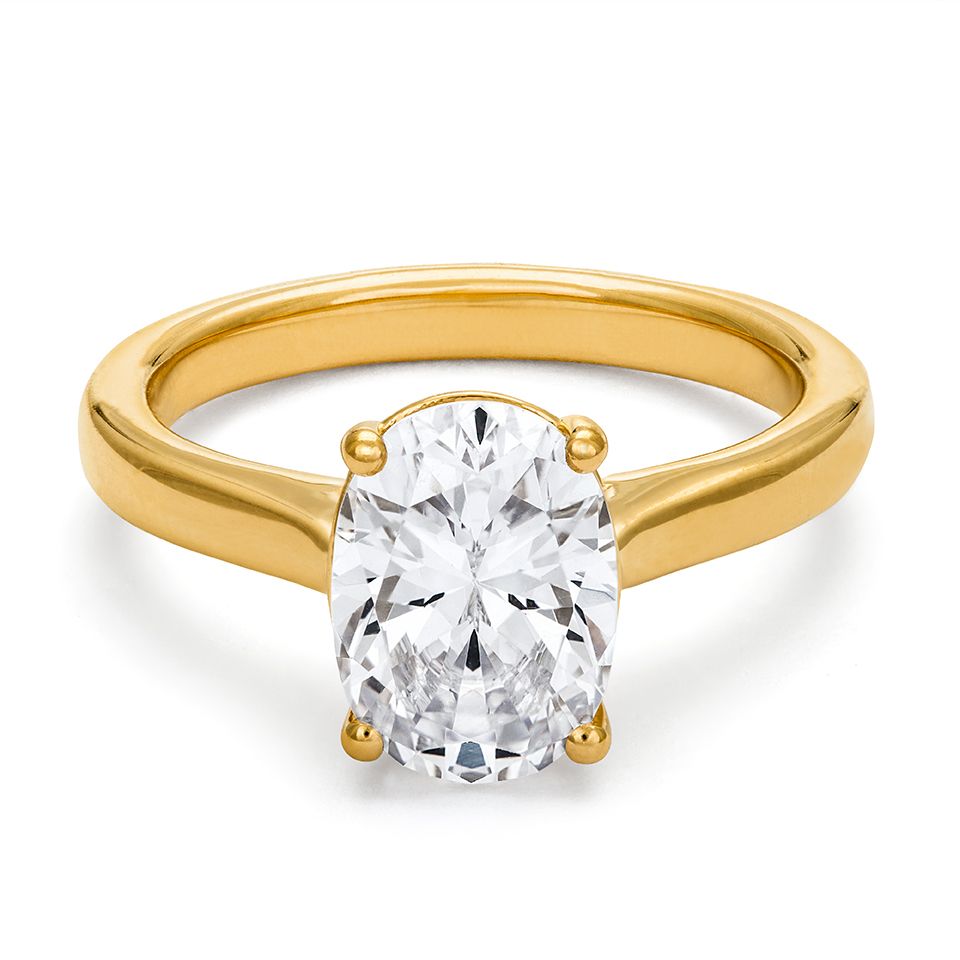 Ring med labbodlad diamant Electra, 18.0