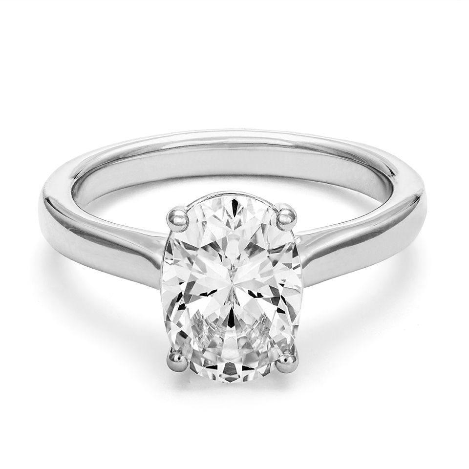 Ring med labbodlad diamant Electra, 18.0