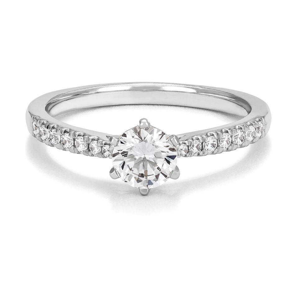 Ring med labbodlade diamanter Vega, 17.5
