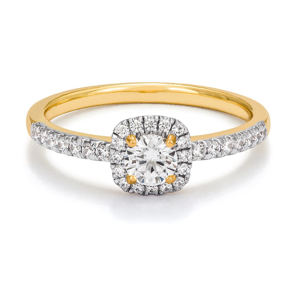 Ring med labbodlade diamanter Sirius, 18.0