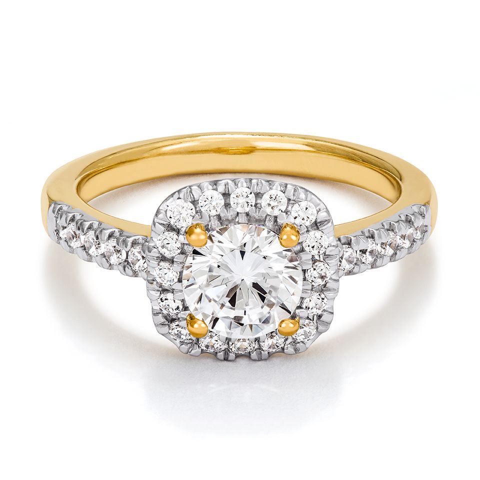 Ring med labbodlade diamanter Sirius, 18.0