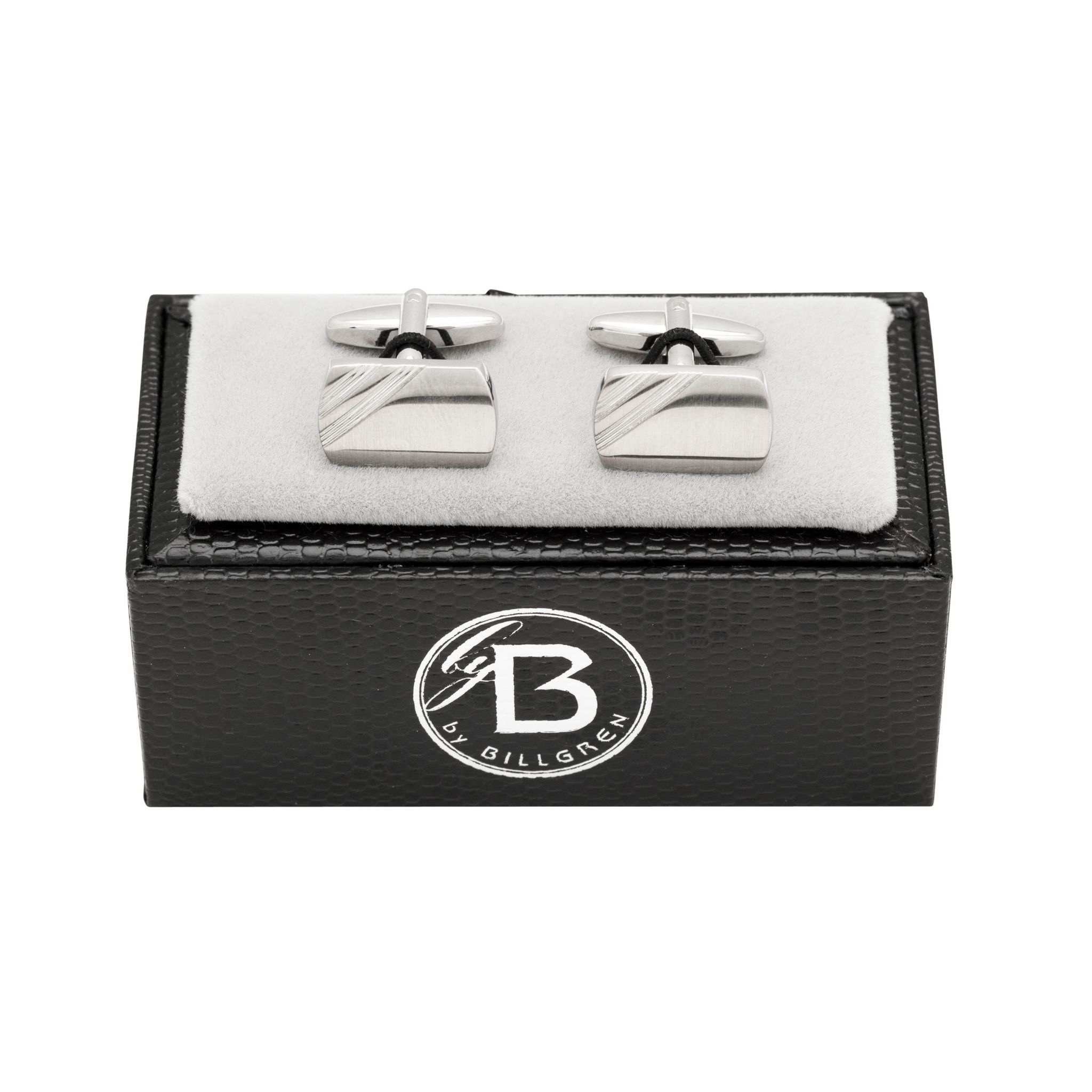 Manschettknappar i st&aring;l