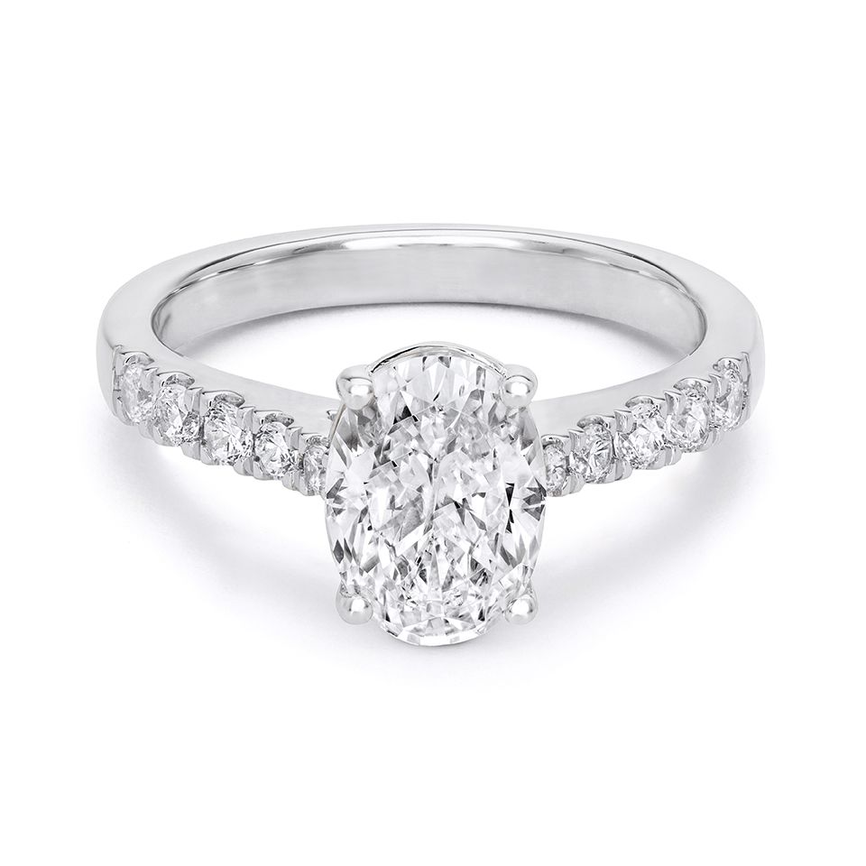 Ring med labbodlade diamanter Electra, 16.5