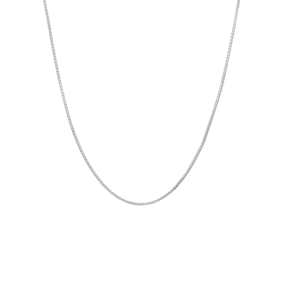 Kedja i &auml;kta silver 80 cm