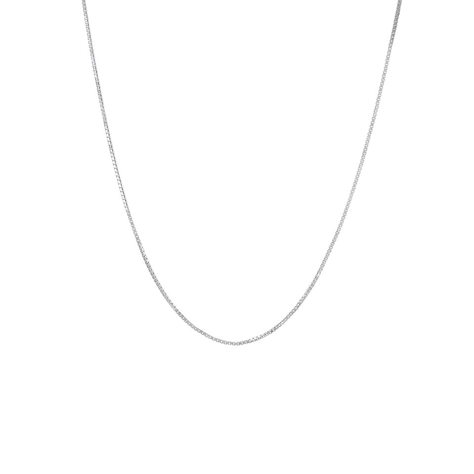 Kedja i &auml;kta silver 60+3cm